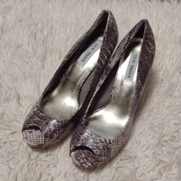 steve madden snake print heels - Picture 1 of 8